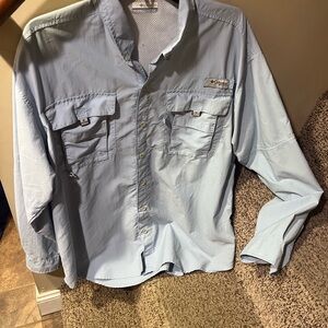 Columbia Light Blue PFG Shirt